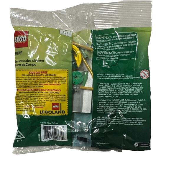 LEGO 30701 Botanicals Field Flowers Polybags Sealed Unopened Lot of 4 Floral - Picture 4 of 8